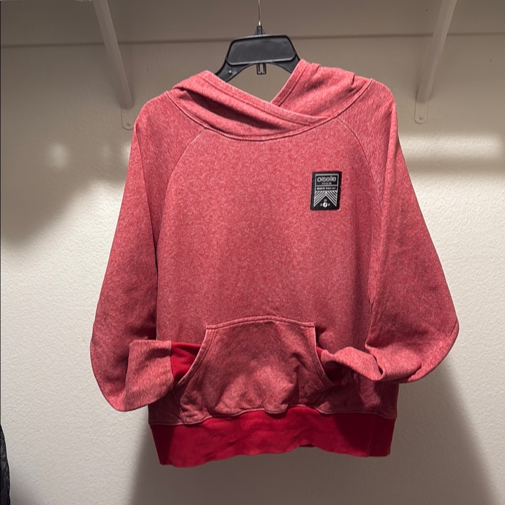 Oiselle Red Athletic Sweatshirt Hoodie